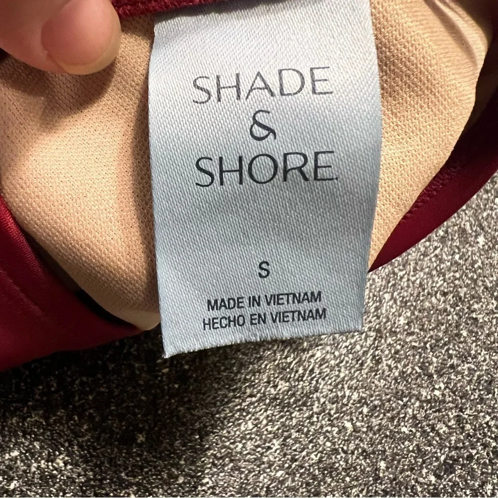 NWOT Shade & Shore Women's Red Bikini Bottom Size S